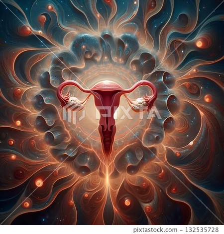 representation of the female uterus 132535728