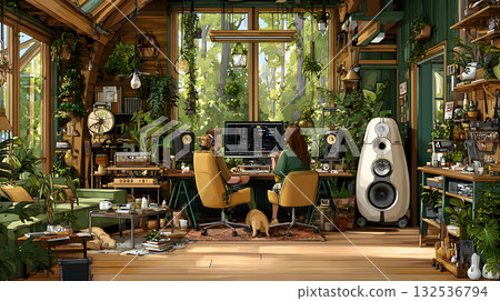 A comfortable space where you can enjoy tea time by the window as the morning sun pours in 132536794