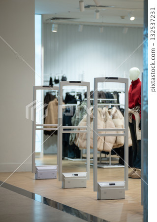 A sleek, transparent security gate A sleek, transparent security gate 132537231