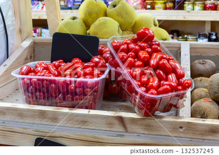 Fresh Cherry Tomatoes at Market. Fresh Cherry Tomatoes at Market. 132537245