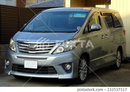 Car parked in parking lot Car parked in parking lot 132537317