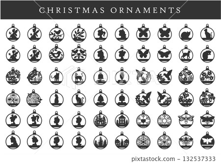 Christmas vector ornaments Christmas vector ornaments 132537333