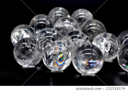 Macro photography of rainbow crystal Macro photography of rainbow crystal 132538174