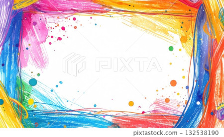 《AI Image》Colorful Painted Frame Material 《AI Image》Colorful Painted Frame Material 132538190