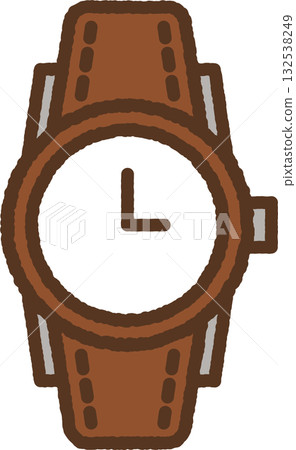 簡單的手繪圖示插圖:腕錶 簡單的手繪圖示插圖:腕錶 132538249