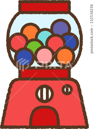 Simple hand-drawn icon illustration - Gachapon 132538256