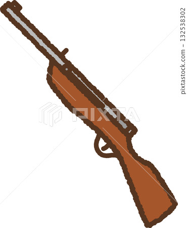 手繪簡易圖示插圖：軟木塞槍 132538302
