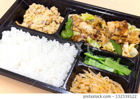 Delicious Twice Cooked Pork Chinese Lunch Box 132539122