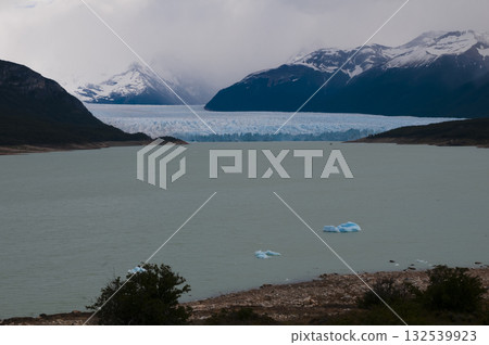 Perito Moreno Glacier, Los Glaciares National Park, Santa Cruz Province, Patagonia Argentina. Perito Moreno Glacier, Los Glaciares National Park, Santa Cruz Province, Patagonia Argentina. 132539923