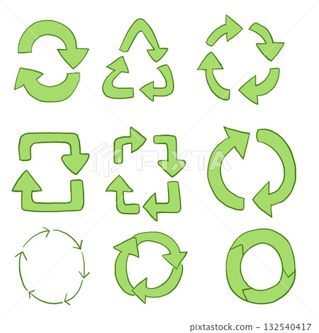 Simple arrow icon set Simple arrow icon set 132540417