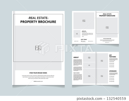 Real Estate Brochure Template | Elegant Property Catalog | Minimal Luxury Real Estate Design Real Estate Brochure Template | Elegant Property Catalog | Minimal Luxury Real Estate Design 132540559
