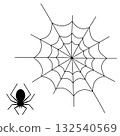萬聖節蜘蛛和蜘蛛網插圖 1 132540569