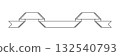 Illustration of ribbon. Decorative abstract banner. 132540793