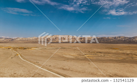 Arid savanna landscape in Vashlovani Nature Reserve 132541129