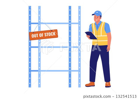 Illustration of Out of Stock Inventory Problem 132541513