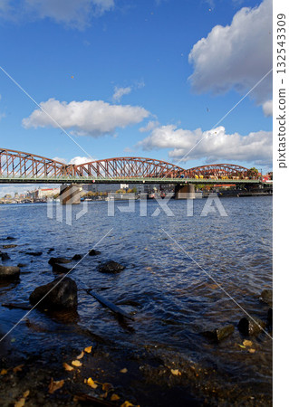 Old Vysehrad railway bridge linking the Nusle Valley with Smichov, Vyton, Prague, Czech Republic Old Vysehrad railway bridge linking the Nusle Valley with Smichov, Vyton, Prague, Czech Republic 132543309