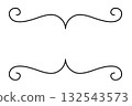 Simple decorative frame with elegant curved line design 132543573