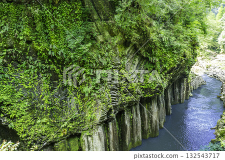 高千穗峽,柱狀節理,宮崎縣高千穗町 高千穗峽,柱狀節理,宮崎縣高千穗町 132543717