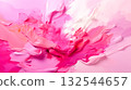 Abstract background with pink and white paint strokes, creating textured, voluminous effect reminiscent of decorative finishing materials. Ideal for creative design projects, stylish interior accents 132544657