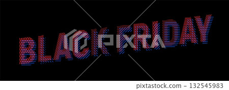 Black Friday sale banner template design. Vector illustration. Black Friday sale banner template design. Vector illustration. 132545983