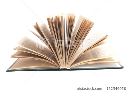 Open book isolated on white background. Open book isolated on white background. 132546058