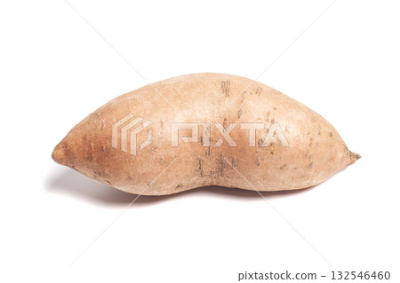 Sweet potato isolated on white background 132546460