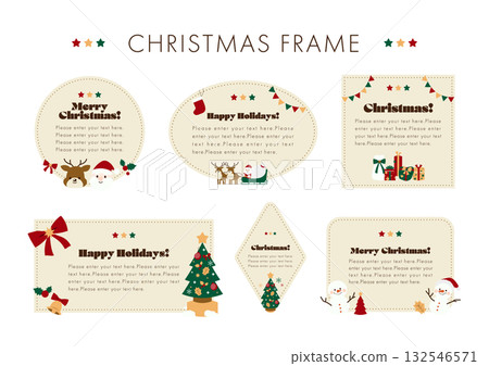 Christmas Headline Frame Set 2025 132546571