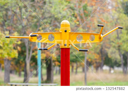 Outdoor exercise equipment for autumn Outdoor exercise equipment for autumn 132547882