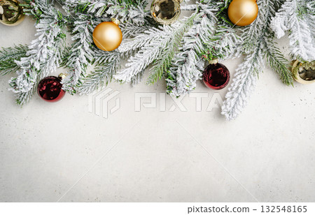 Christmas and New Year background 132548165