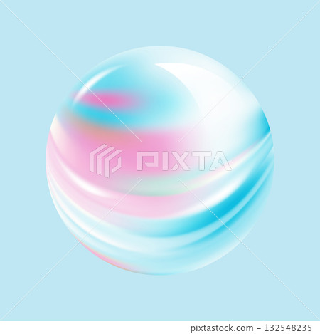 Vector texture of bubble gum and collagen bubbles for dreamy design. 132548235