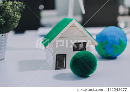 Group of businesspeople in team brainstorm meeting discussion on ESG (Environmental, social, corporate governance) organization planning. Sustainable business, coworker people teamwork. Close up Group of businesspeople in team brainstorm meeting discussion on ESG (Environmental, social, corporate governance) organization planning. Sustainable business, coworker people teamwork. Close up 132548677