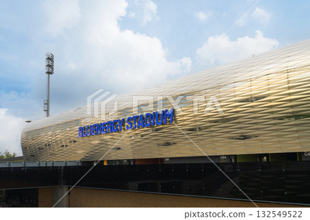 external view of the football stadium in Udine, Italy external view of the football stadium in Udine, Italy 132549522