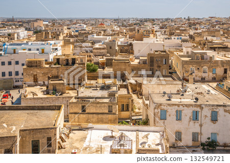 Traditional Houses and Minaret in the Old Medina, Sousse, Tunisia Traditional Houses and Minaret in the Old Medina, Sousse, Tunisia 132549721