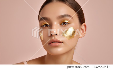 young woman with clean fresh skin young woman with clean fresh skin 132550312
