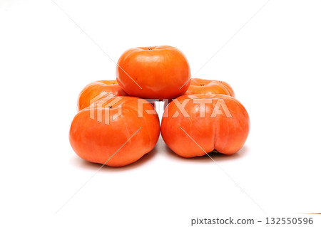 Persimmon on white background 132550596