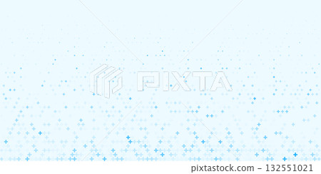 Medical blue plus pattern health tech abstract background. Hospital blue design cross pattern 132551021