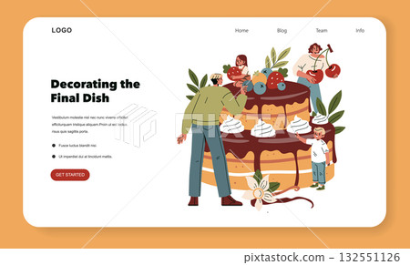 cake, family, vector 132551126