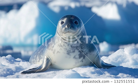 Crabeater Seal In Antarctica 132551551