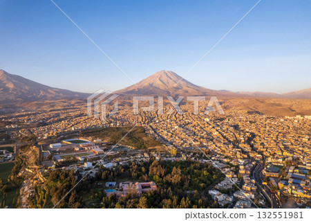 Aerial view of the city of Arequipa Aerial view of the city of Arequipa 132551981