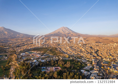 Aerial view of the city of Arequipa Aerial view of the city of Arequipa 132551984