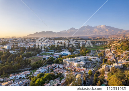 Aerial view of the city of Arequipa Aerial view of the city of Arequipa 132551985