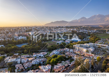 Aerial view of the city of Arequipa Aerial view of the city of Arequipa 132551986