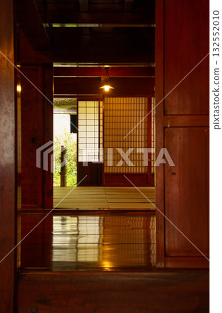 Corridor and inner room of an old house 132552010