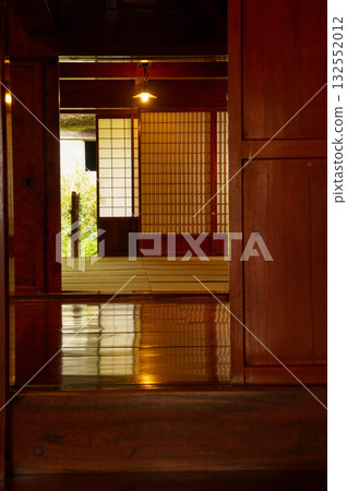 Corridor and inner room of an old house 132552012