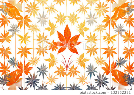 秋葉,日式風格,幾何圖案 秋葉,日式風格,幾何圖案 132552251