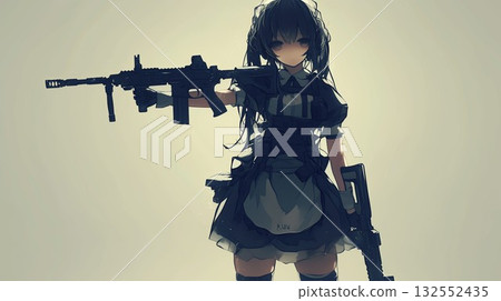 Maid-clad combatant 132552435