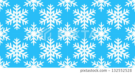 Snowflake simple seamless pattern. Winter pattern Flat vector design. Snowflake simple seamless pattern. Winter pattern Flat vector design. 132552528