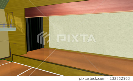 「體育館內部」是動畫的完美背景。 132552563