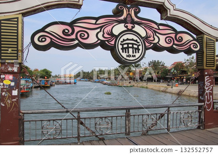 Du Bon River scenery in Hoi An, Vietnam Du Bon River scenery in Hoi An, Vietnam 132552757