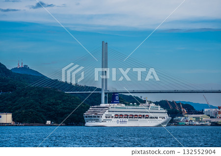 Nagasaki Port Passenger Ship Arrival (Piano Land) From Yanagi Pier [Nagasaki City] 132552904